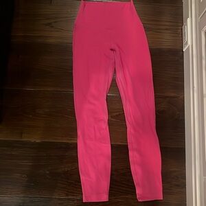 size 2 pink lululemon leggings